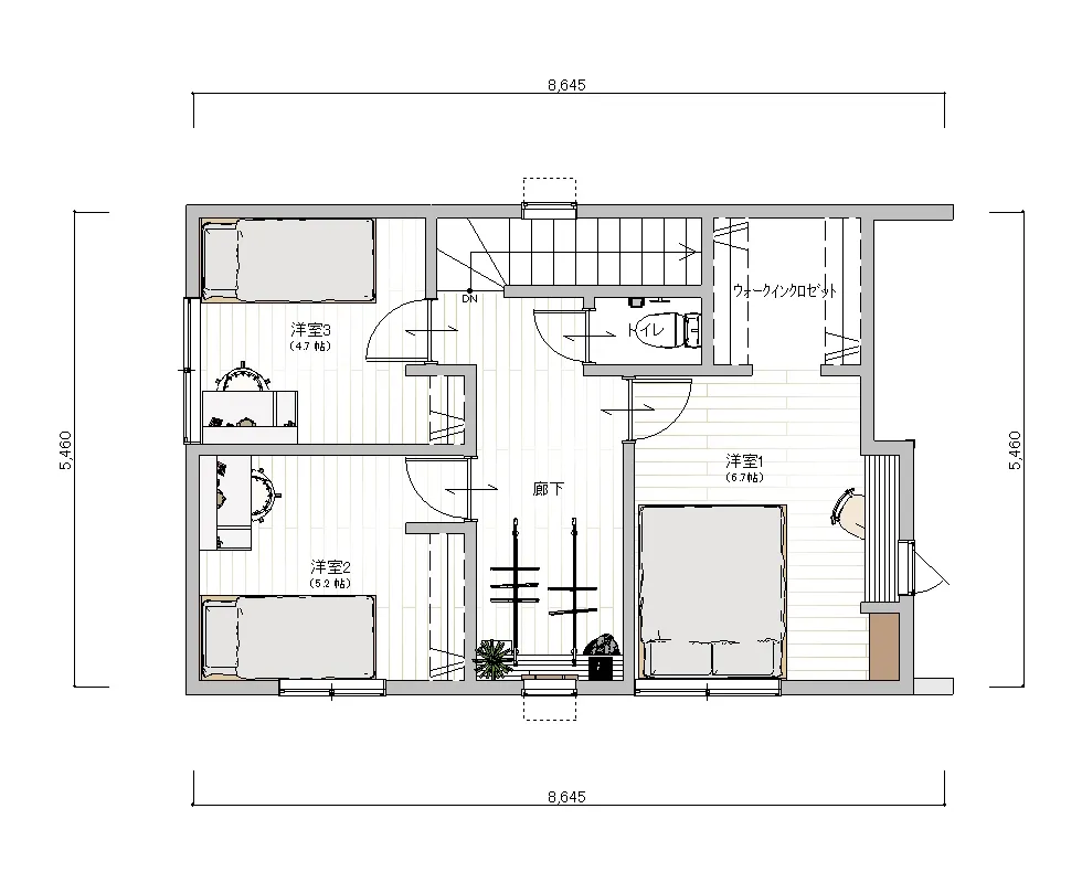 PLAN 003 2F間取り